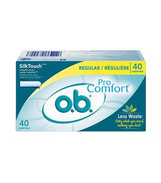 O.B. + Pro Comfort Applicator Free Digital Tampons, Regular