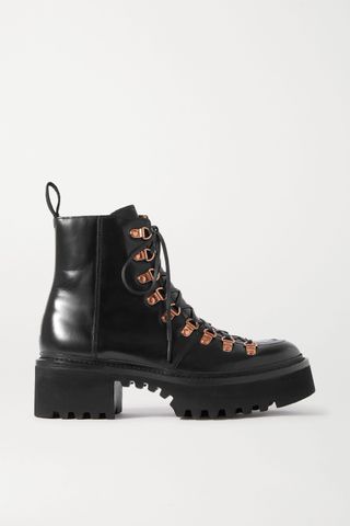 Grenson + Nanette Leather Platform Ankle Boots