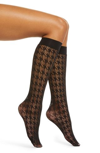 Wolford + Dylan Net Knee High Stockings