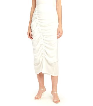 The Line By K + Leome Ruched Midi Skirt