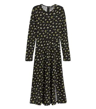 Banana Republic + Floral Midi Dress With Slit