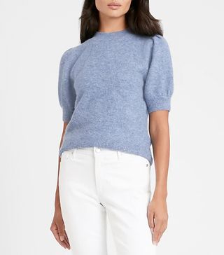 Banana Republic + Puff-Sleeve Sweater Top