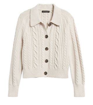Banana Republic + Heritage Cable-Knit Cardigan Sweater