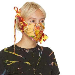 Collina Strada + Exclusive Orange Bow Face Mask