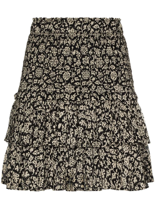 Isabel Marant Étoile + Naomi Floral-Print Ruffle Skirt