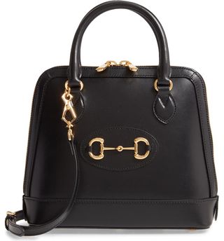 Gucci + Small 1955 Horsebit Leather Satchel