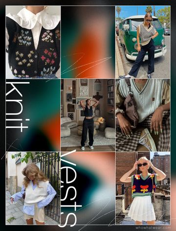 The Knit Vest Trend That's Taking Over This Fall | Who What Wear