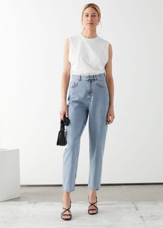 & Other Stories + Cropped Mid Rise Jeans