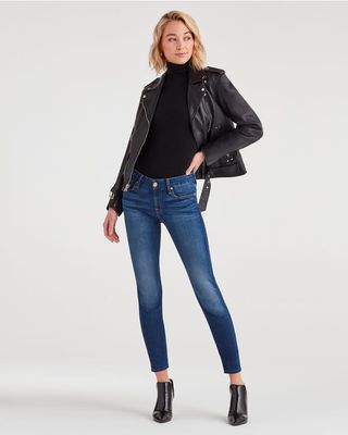 7 for All Mankind + B(Air) Denim Ankle Skinny Jeans in Duchess