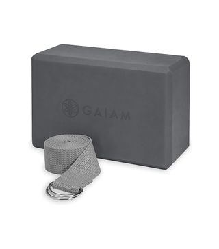 Gaiam + Yoga Block and Yoga Strap Combo Set