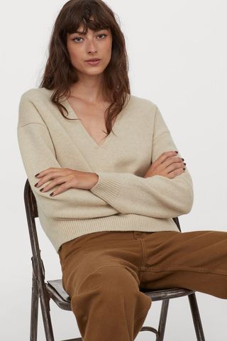 H&M + Knitted Wool Jumper
