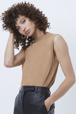 French Connection + Klarise Recycled Knitted Sleeveless Jumper
