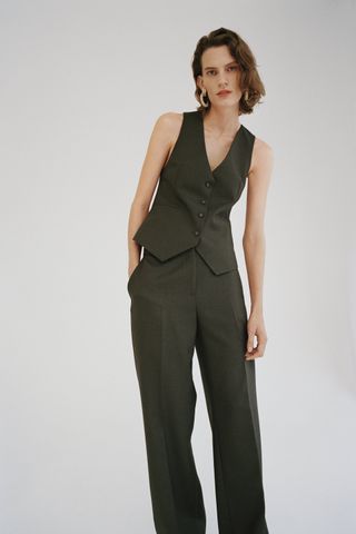 Zara + Tailored Waistcoat