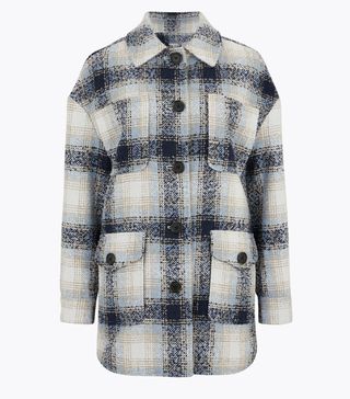Per Una + Checked Relaxed Shacket