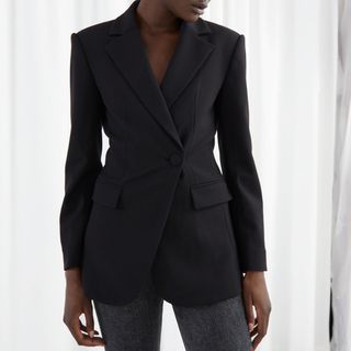 & Other Stories + Asymmetric Structured Single Breasted Blazer