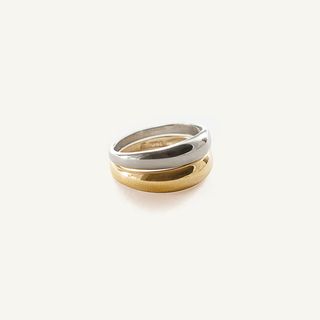 Kinn + Double Dare To Love Dome Ring (Gold & Silver)
