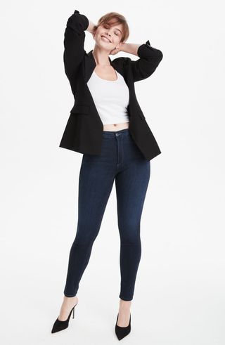AG + Farrah High Waist Skinny Jeans