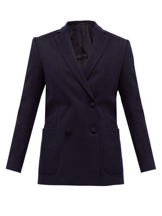 Officine Générale + Mathilde Double-Breasted Wool-Flannel Suit Jacket
