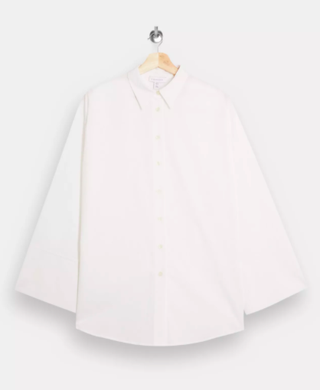 Topshop + White Extreme Cuff Shirt by Boutique