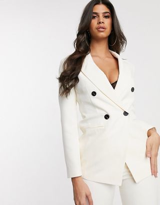 ASOS Design + Pop Double Breasted Suit Blazer