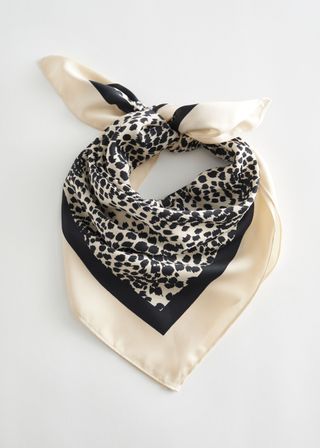 & Other Stories + Glossy Leopard Print Scarf