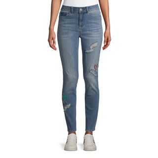 EV1 from Ellen DeGeneres + Preston Skinny Embroidered Jeans