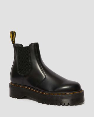 Dr Martens + 2976 Quad Leather Platform Chelsea Boots