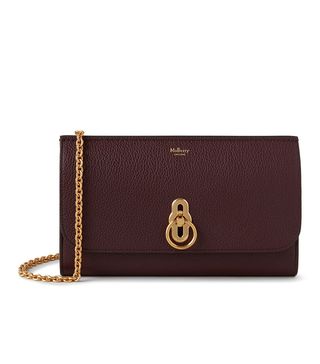Mulberry + Small Amberley Leather Clutch