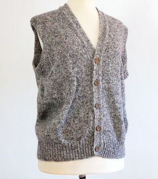Vintage + Wool Vest Sweater Vintage Women Long Knit Vest
