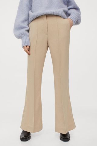 H&M + Flared Suit Trousers