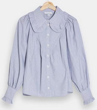 Top + Star Collar Ruffle Blouse