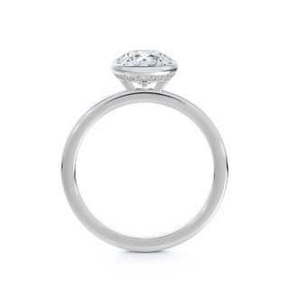 Forevermark x Micaela + Micaela's Hidden Halo Bezel Set Engagement Ring | Forevermark
