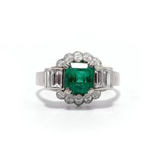Ashley Zhang Jewelry + Ella Emerald Marquise Diamond Ring