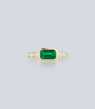 Jemma Wynne + Toujours Emerald Cut and Diamond Ring