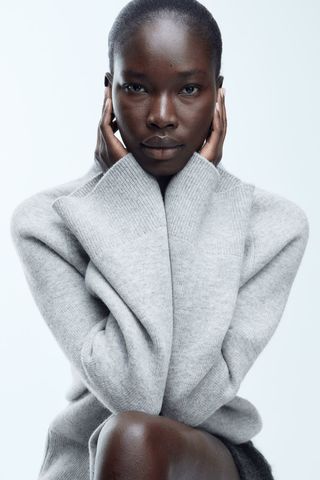 H&M + Wool-Blend Mock-Turtleneck Sweater