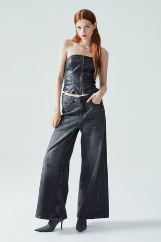 H&M + Wide Regular Jeans