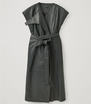 COS + Belted Leather Dress