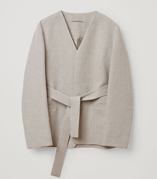 Cos + Belted Linen Blazer