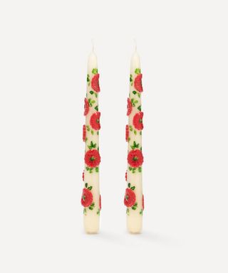 Anna + Nina + Flower Candles Set of Two