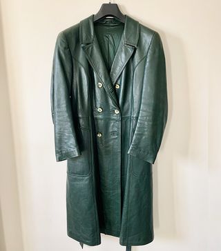 Vintage + Leather Trench
