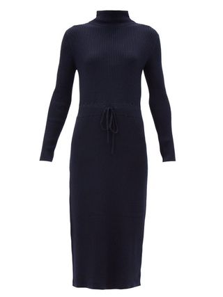 A.P.C. + Alma Roll-Neck Merino-Wool Knitted Dress