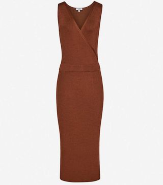 Reiss + Katy Ribbed Stretch-Knit Midi Dress