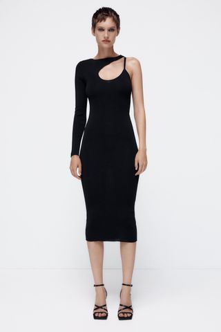 Zara + Cut Out Knit Dress