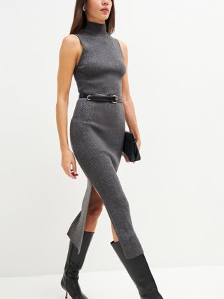 Reformation + Ida Cashmere Sleeveless Sweater Dress