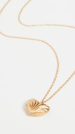 Madewell + Moulded Heart Locket Necklace