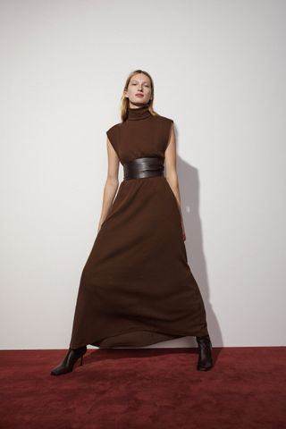 Zara + Long Ribbed Dress