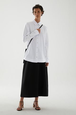 Cos + Cotton Shirt With Pleat