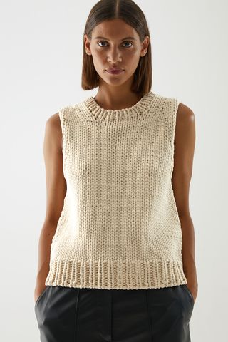 Cos + Organic Cotton Chunky Knit Vest