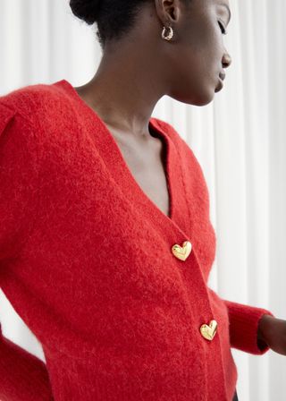 & Other Stories + Heart Button Cardigan