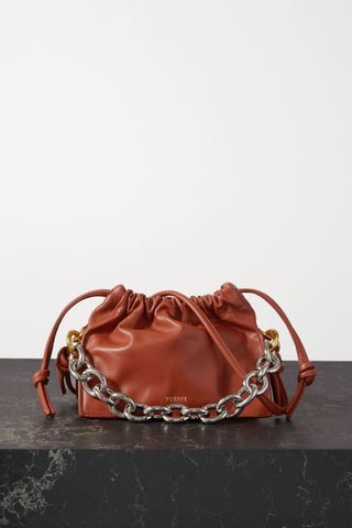 Yuzefi + Bom Mini Chain-Embellished Leather Tote